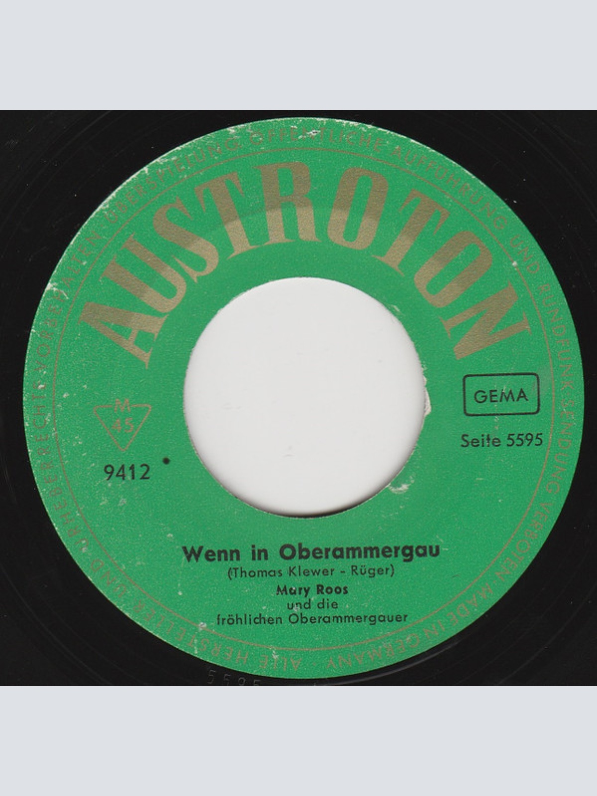 Vinyl / Mary Roos Und Die Fröhlichen Oberammergauer / Die Fröhlichen Oberammergauer - Wenn In Oberammergau / Die Mädchen Von Füssen