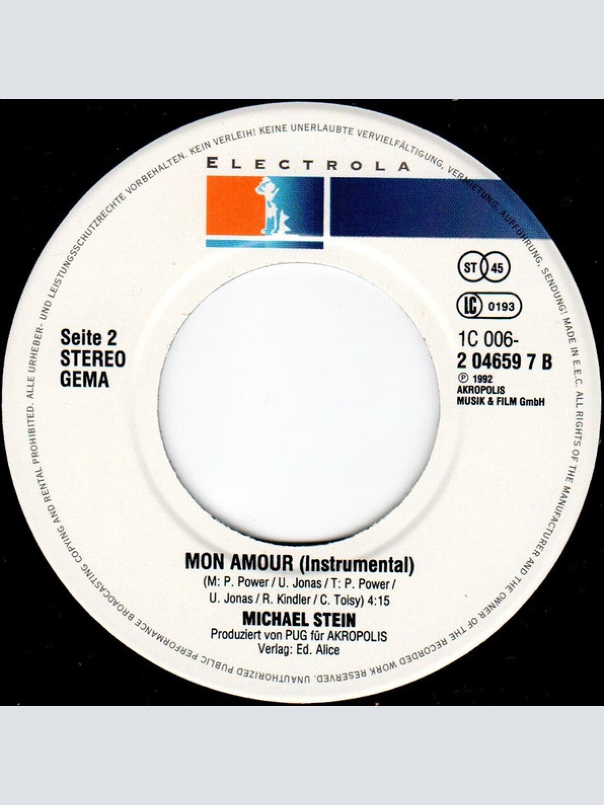 Vinyl / Michael Stein (3) - Mon Amour