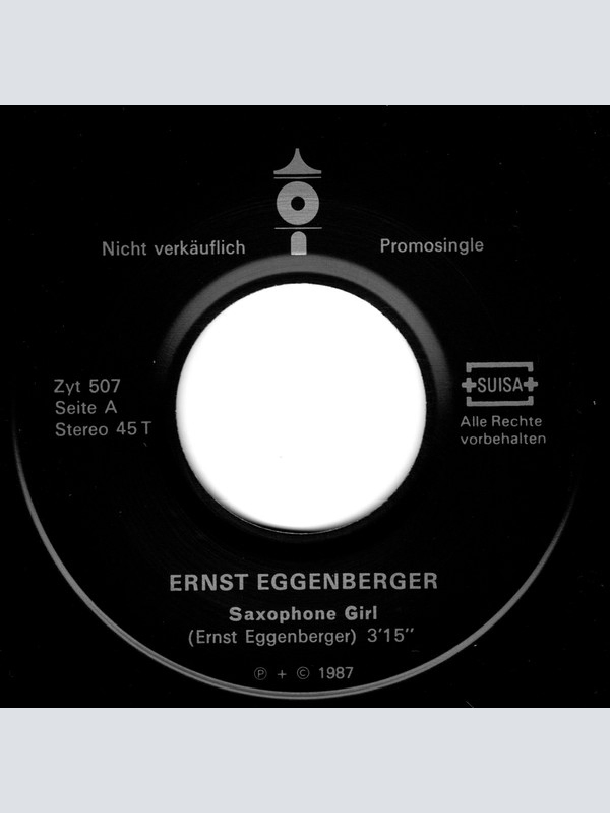 Vinyl / Ernst Eggenberger - Saxophone Girl