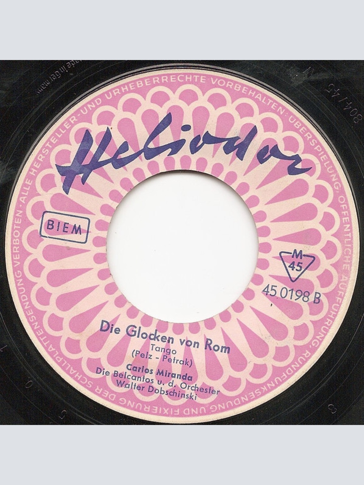 Vinyl / Carlos Miranda (7) - Dein Herz Ist Ein Kleines Hotel