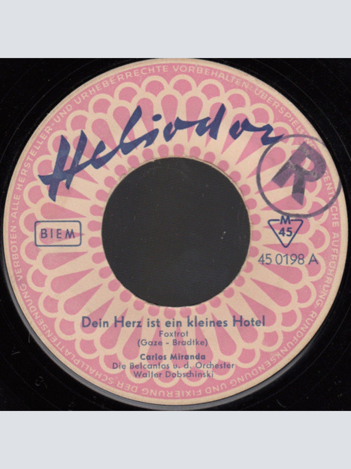 Vinyl / Carlos Miranda (7) - Dein Herz Ist Ein Kleines Hotel