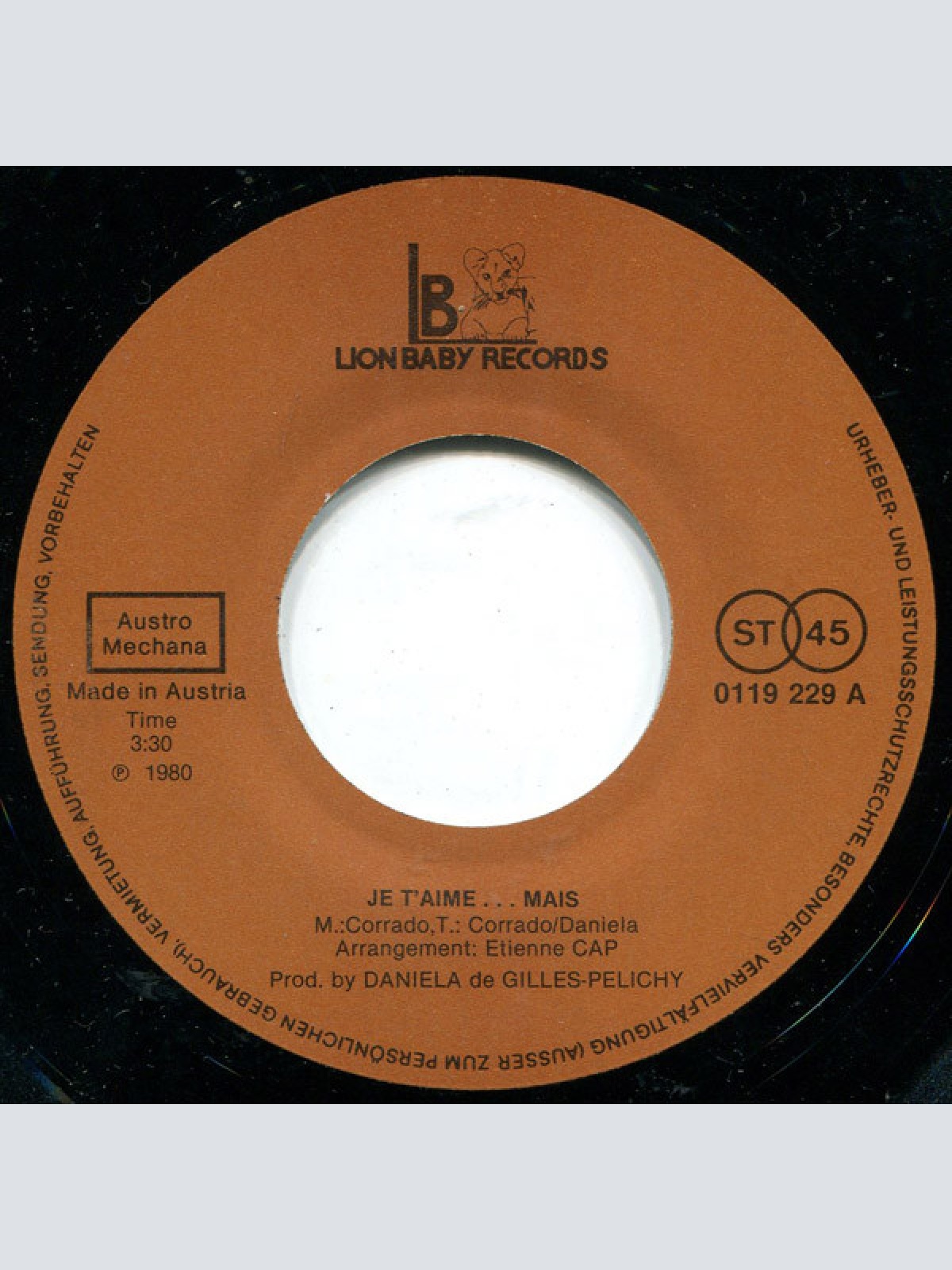 Vinyl / Corrado (10) - Je T'aime