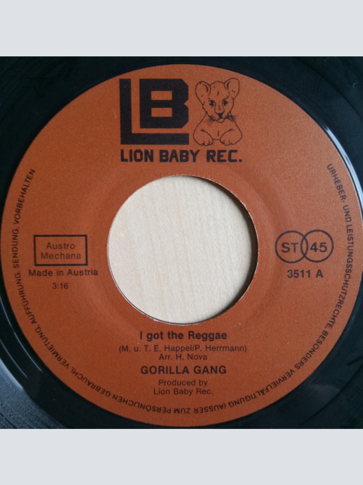 Vinyl / Gorilla Gang (2) - I Got The Reggae