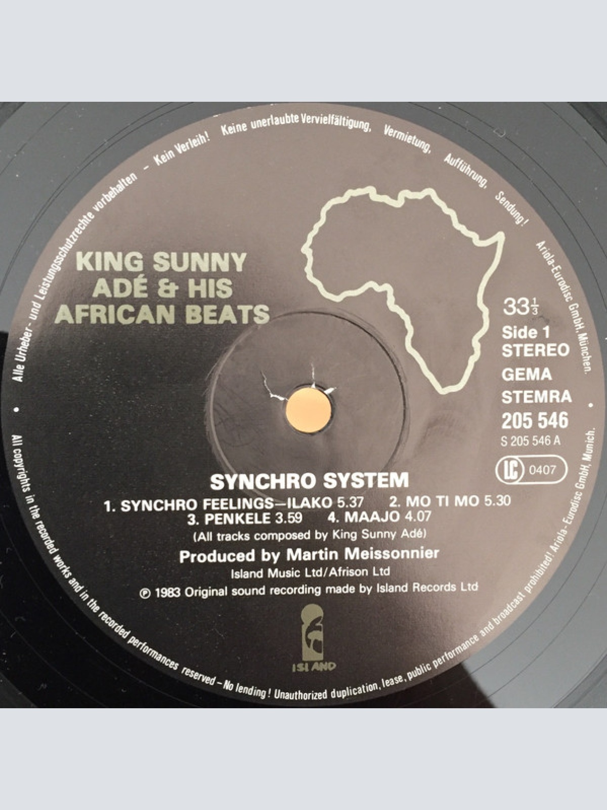 Vinyl / King Sunny Adé And His African Beats* - Synchro System