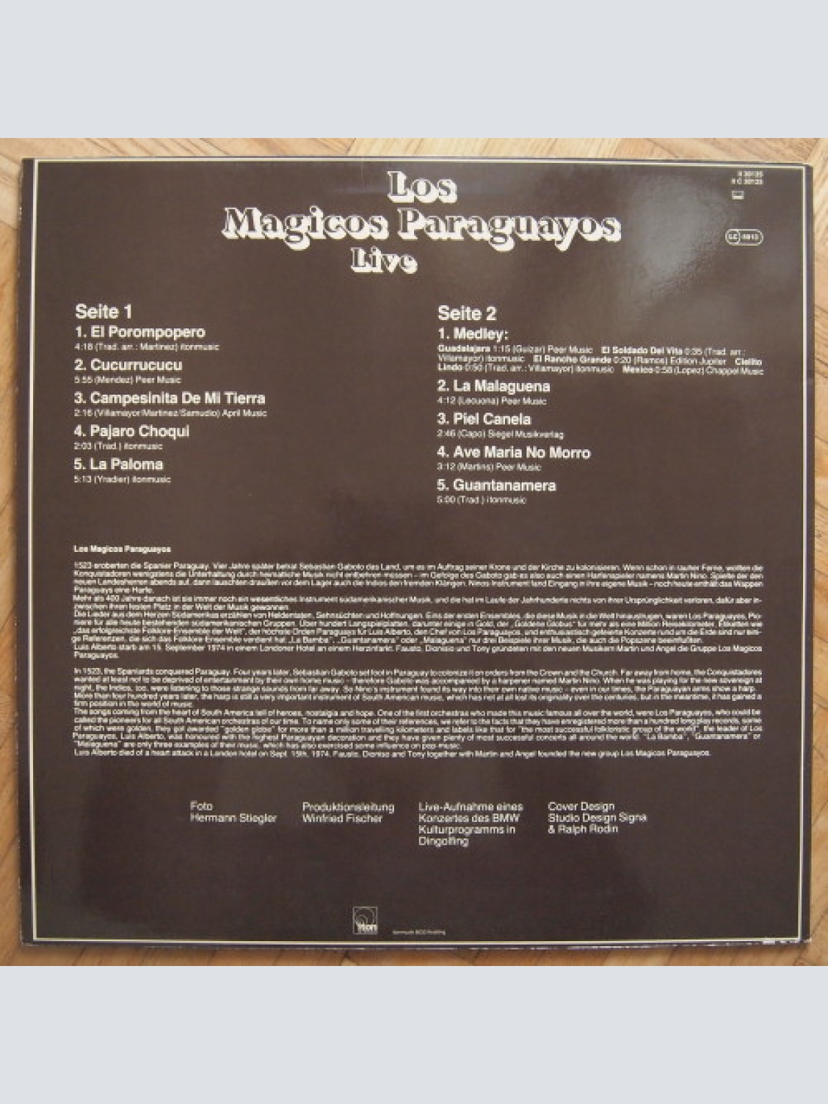 Vinyl / Los Magicos Paraguayos - Live