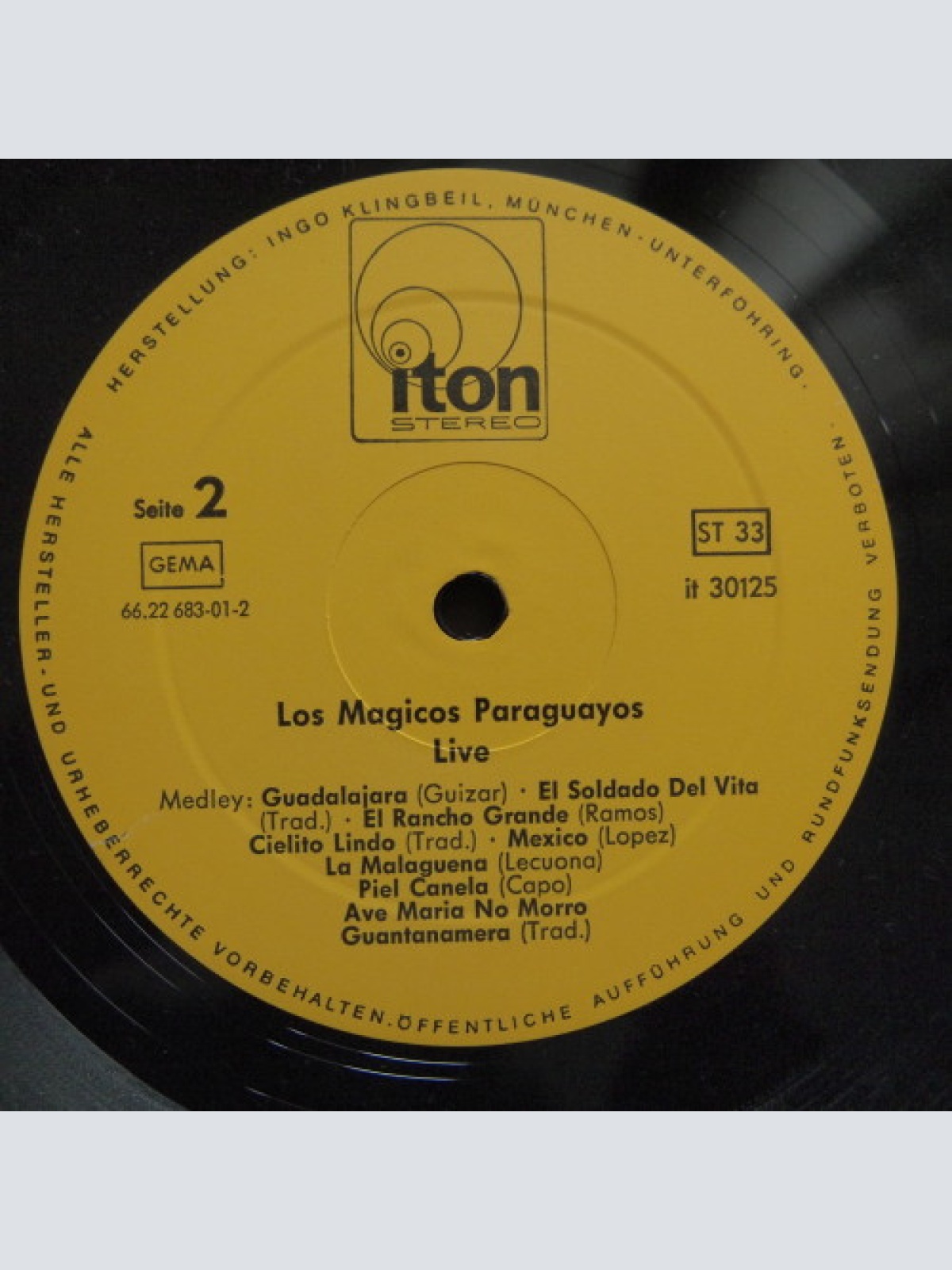 Vinyl / Los Magicos Paraguayos - Live