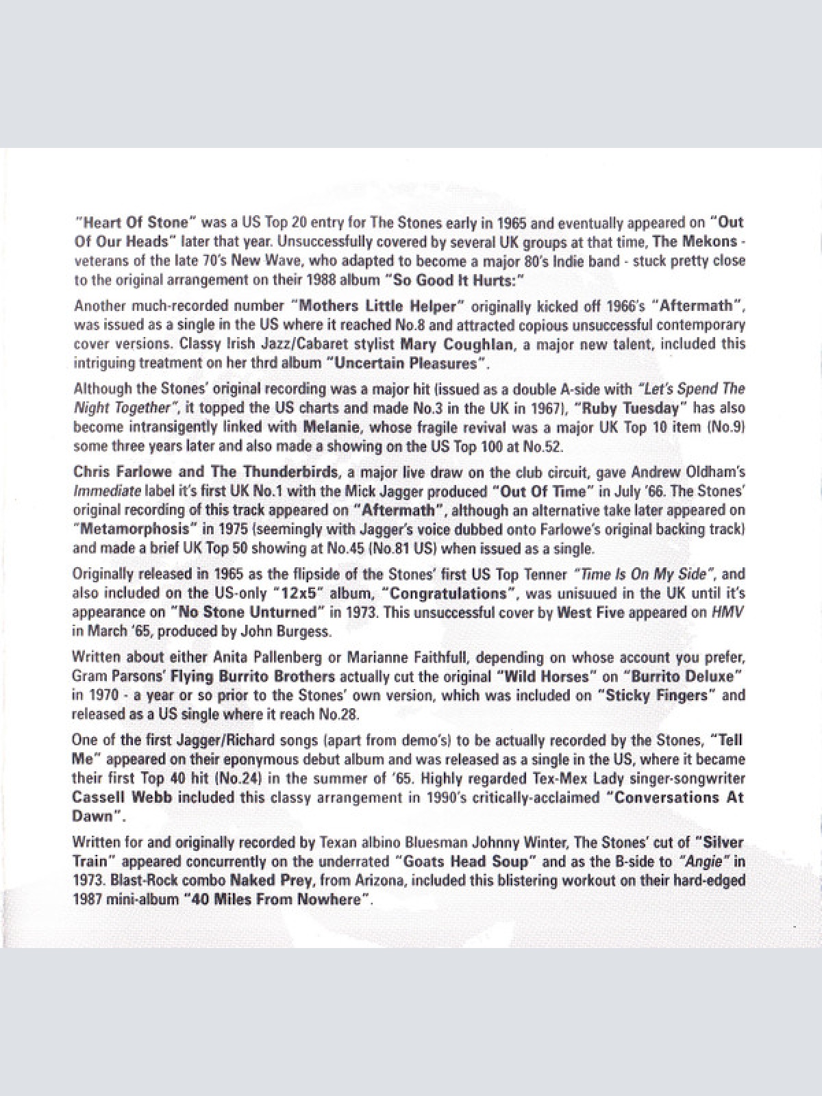 CD / Various - Jagger/Richard Songbook