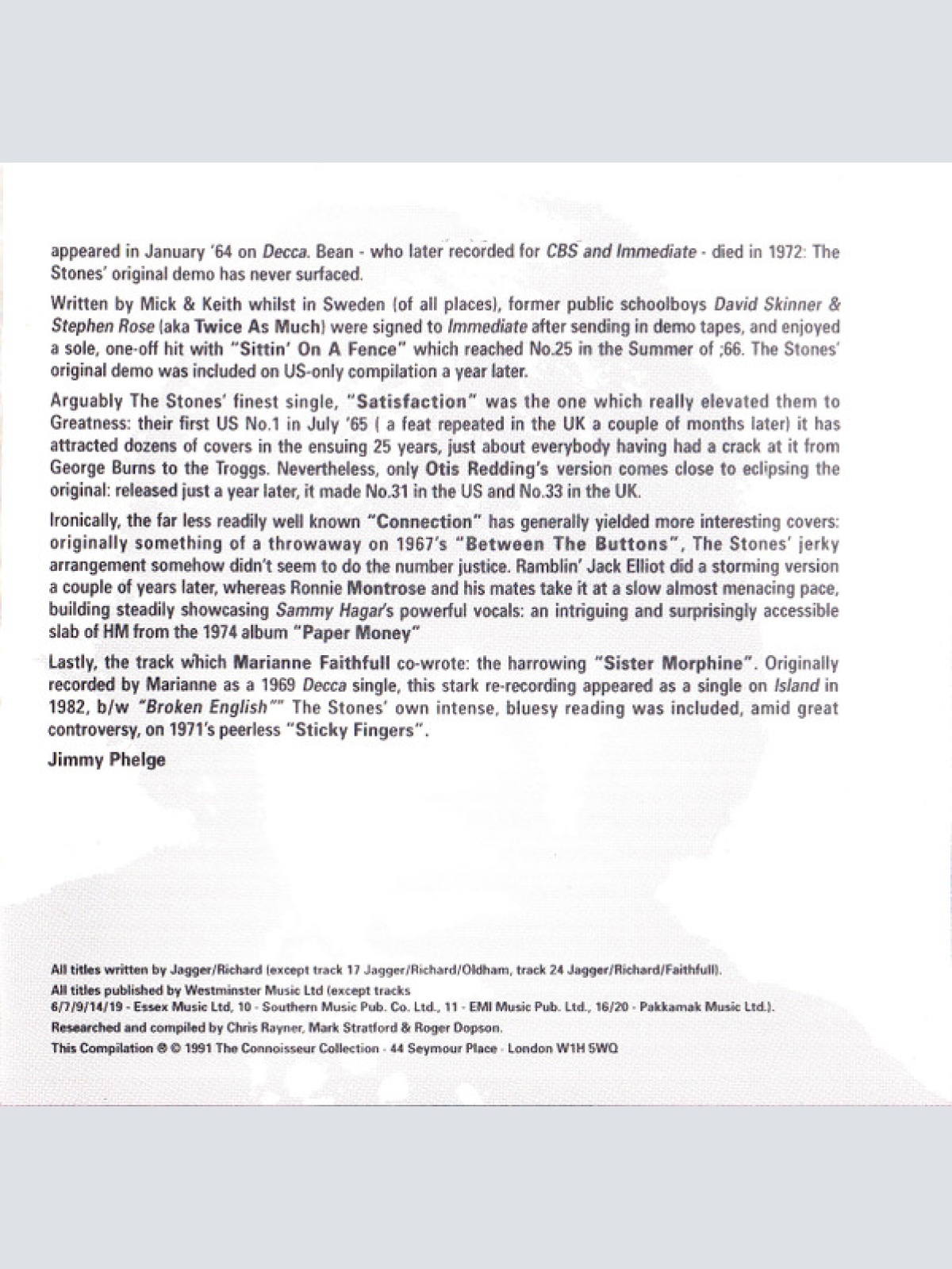 CD / Various - Jagger/Richard Songbook