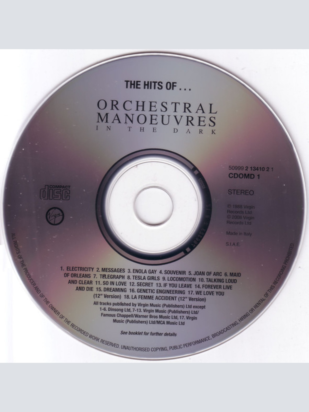 CD / Orchestral Manoeuvres In The Dark - The Hits Of OMD