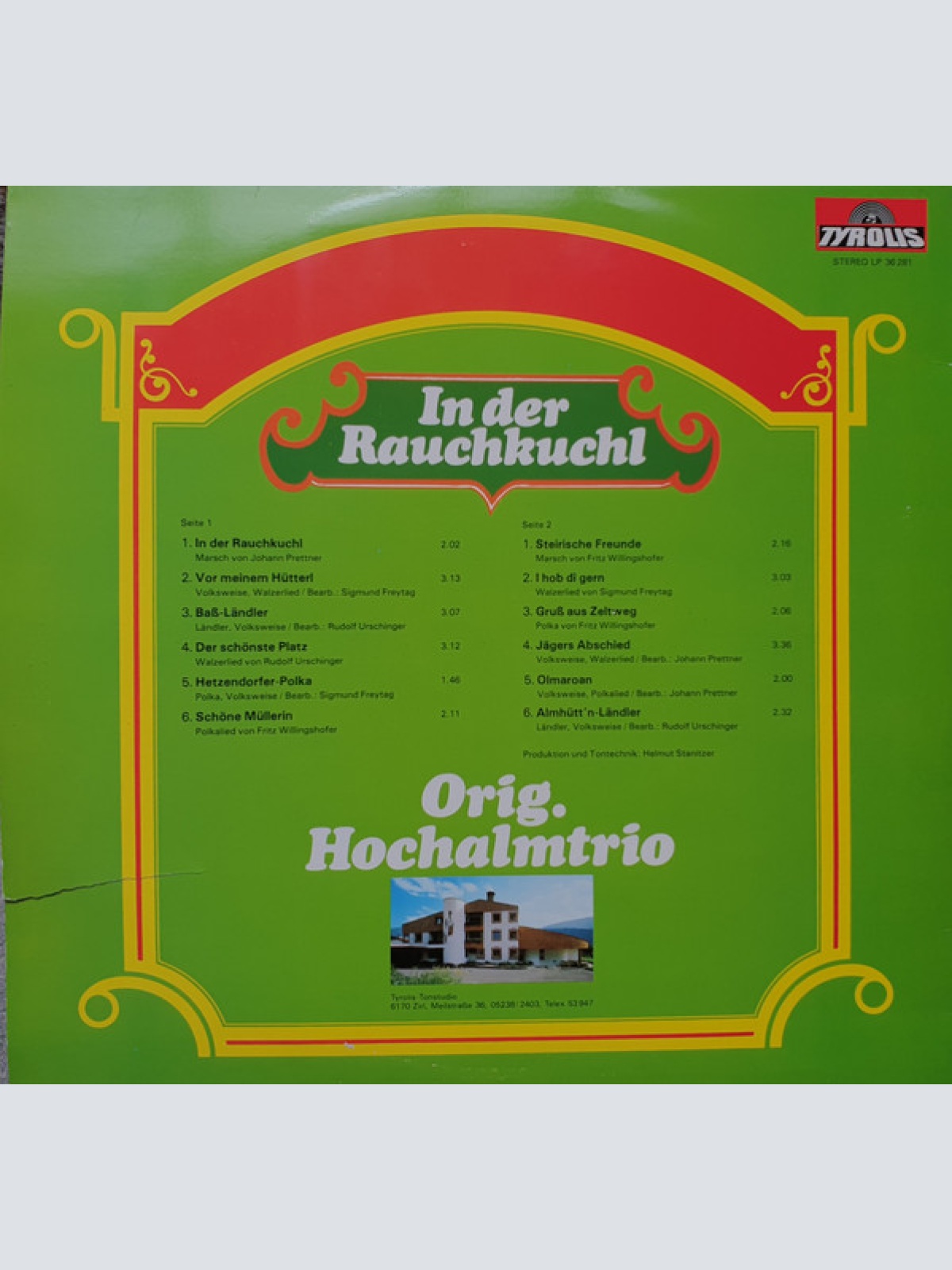 Vinyl / Orig. Hochalmtrio - In Der Rauchkuchl