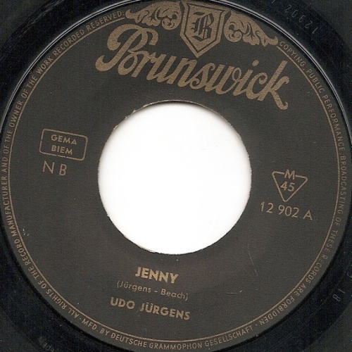 Vinyl / Udo Jürgens - Jenny