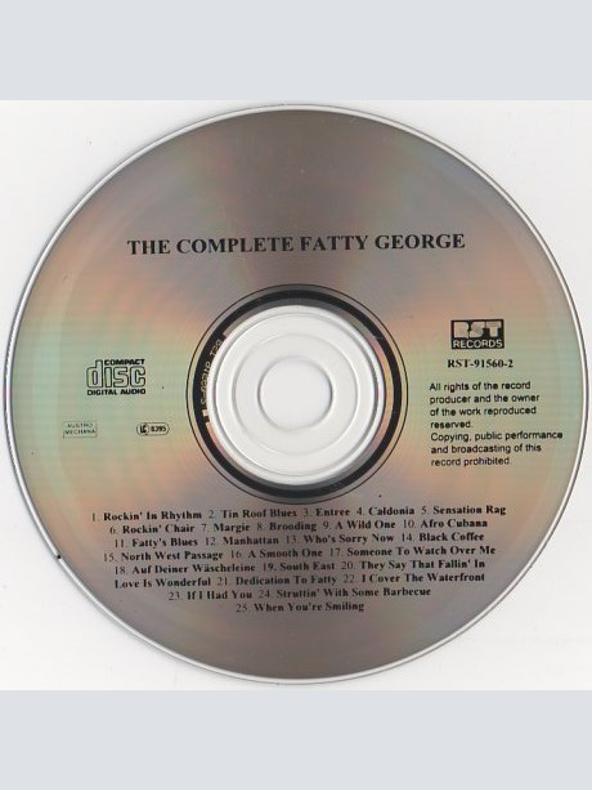 CD / Fatty George - The Complete Fatty George