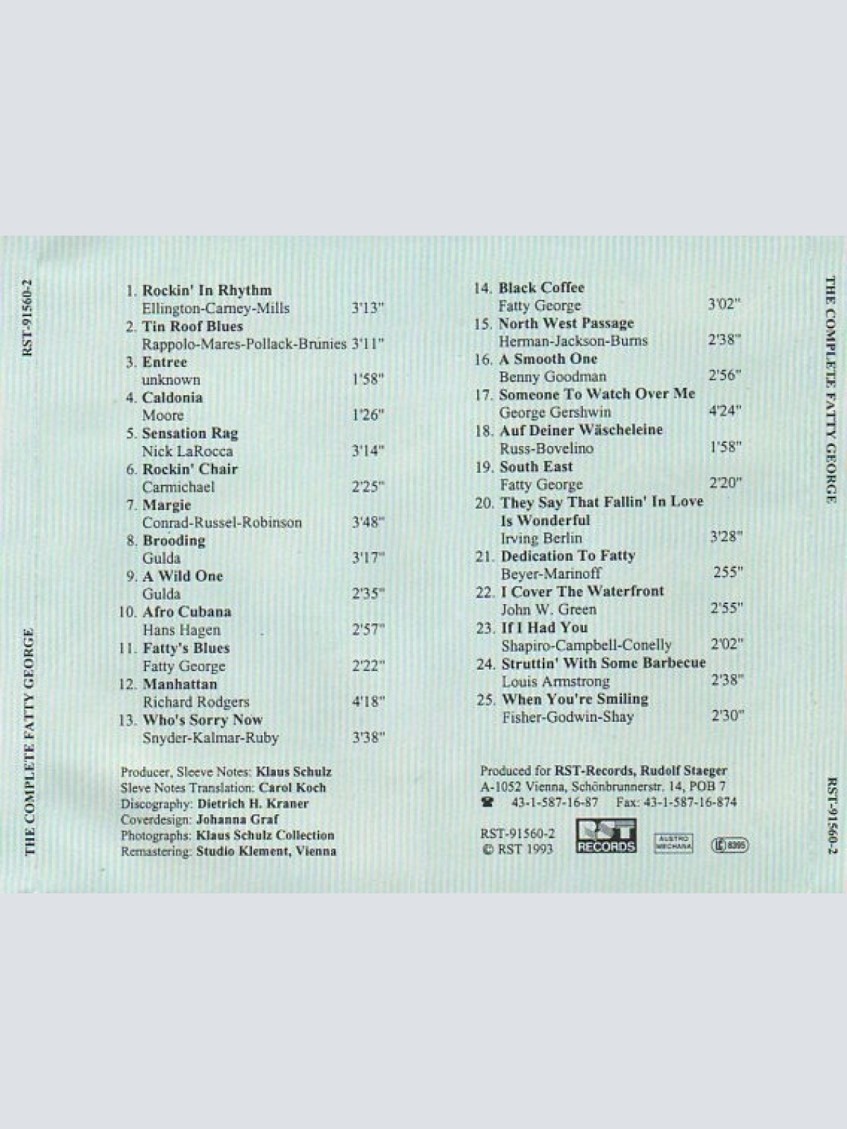 CD / Fatty George - The Complete Fatty George