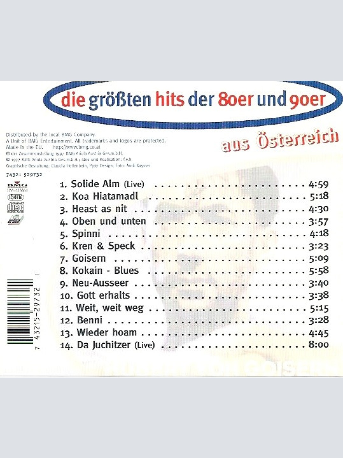 CD / Hubert von Goisern - Die Größten Hits Der 80er Und 90er Aus Österreich 1 - Hubert von Goisern