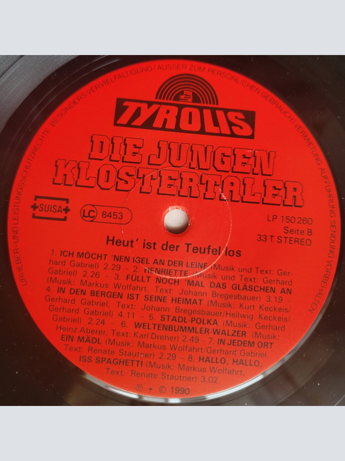 Vinyl / Die Jungen Klostertaler - Heut' Ist Der Teufel Los