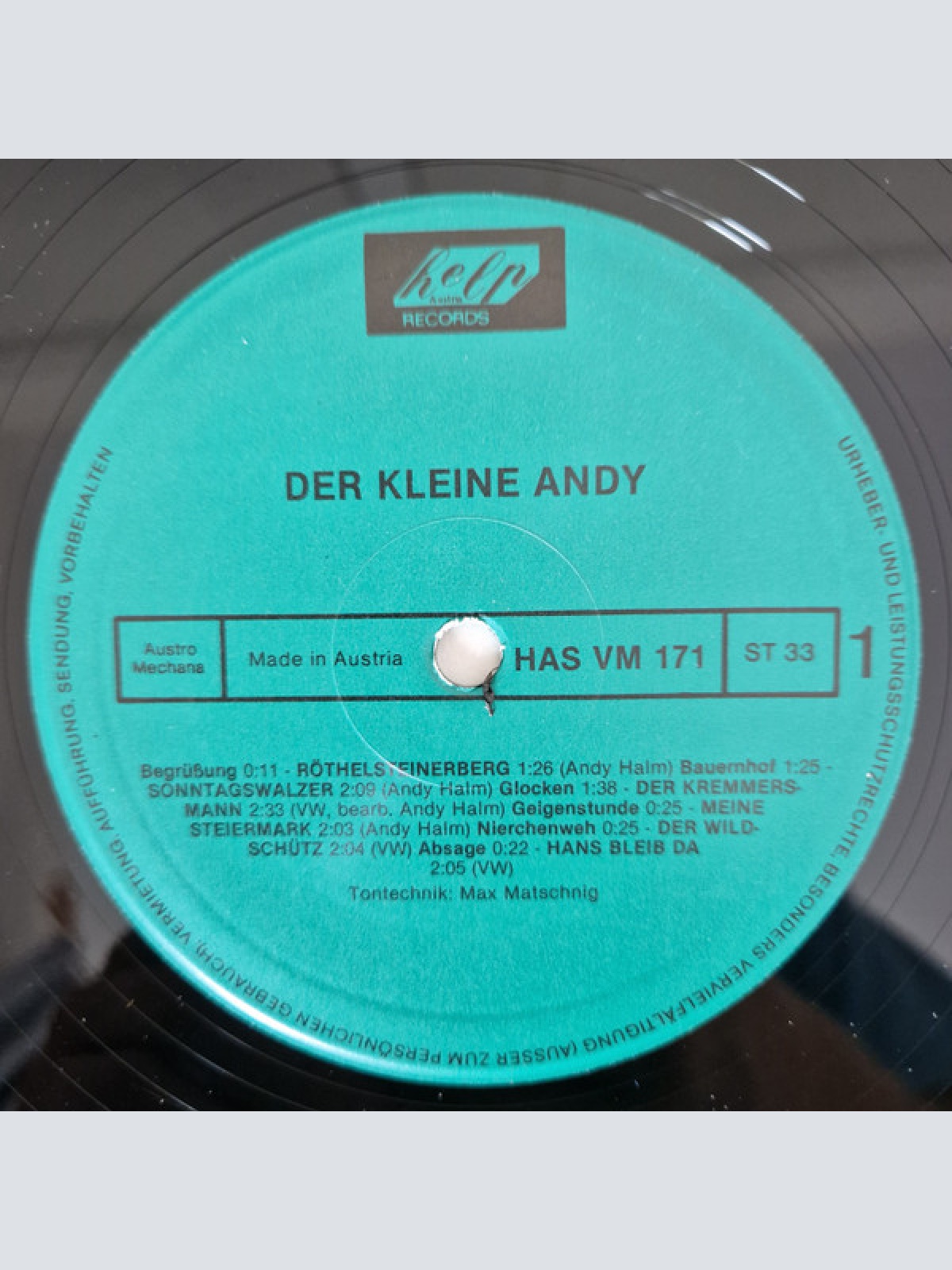 Vinyl / Der Kleine Andy - Der Kleine Andy