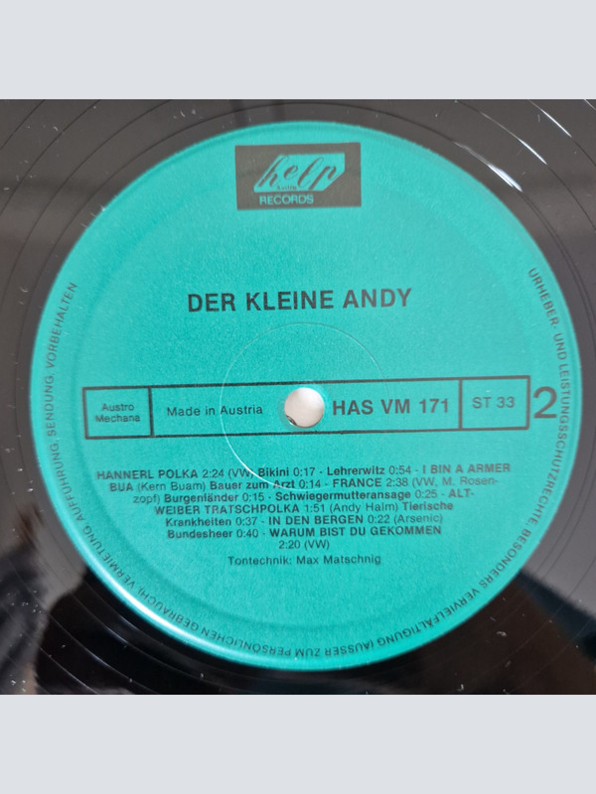 Vinyl / Der Kleine Andy - Der Kleine Andy