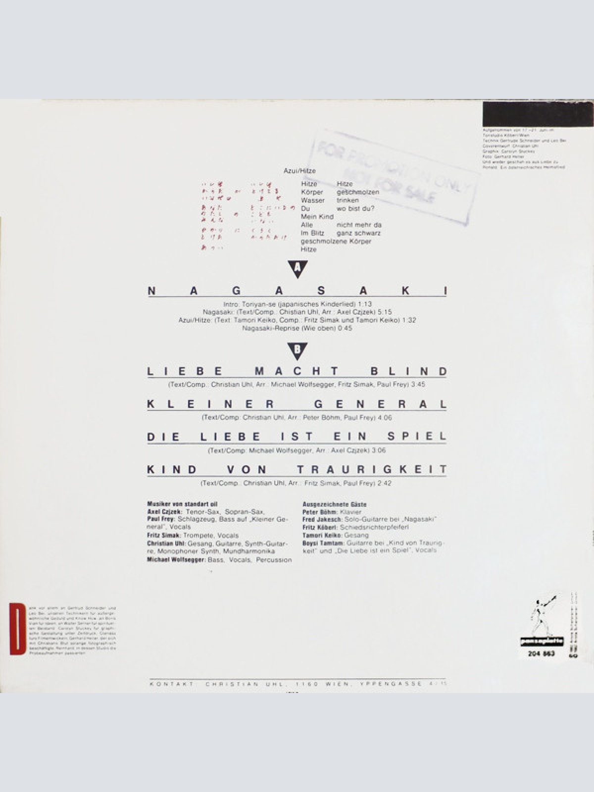 Vinyl / Standart Oil - Nagasaki