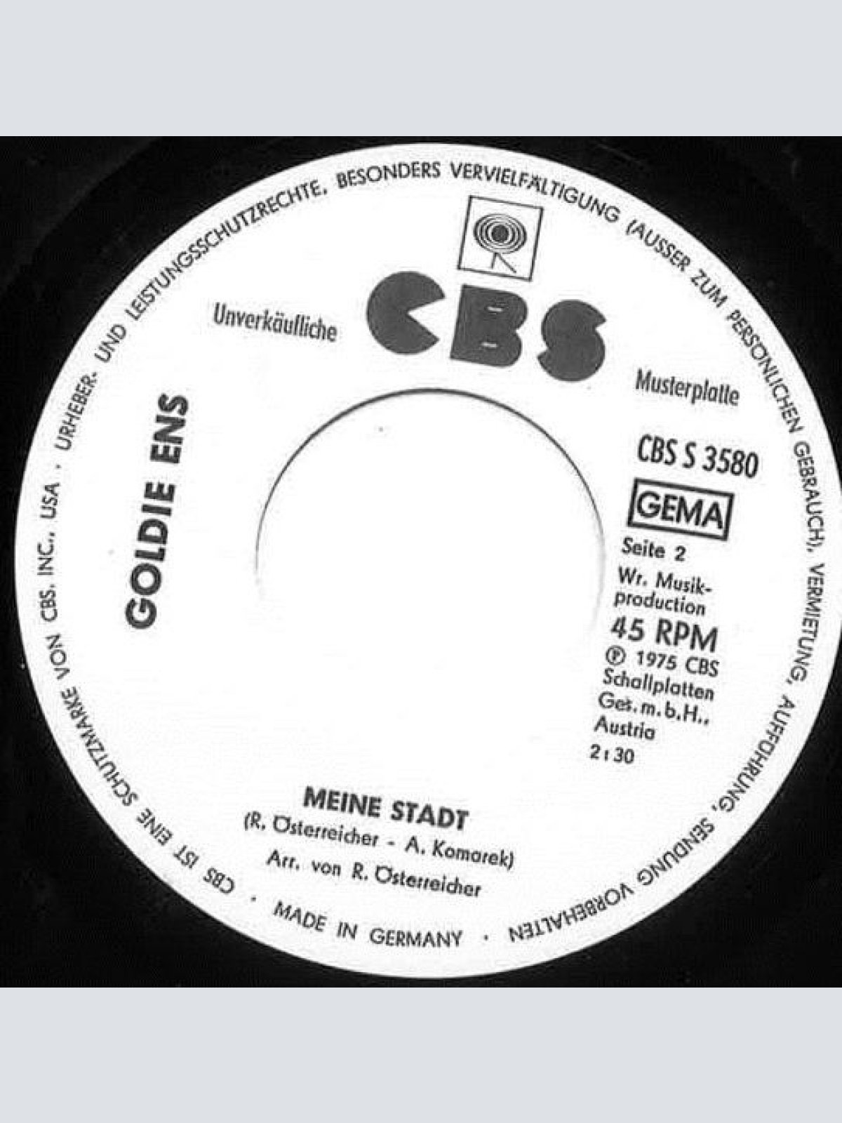 Vinyl / Goldie Ens - Goodbye Joe