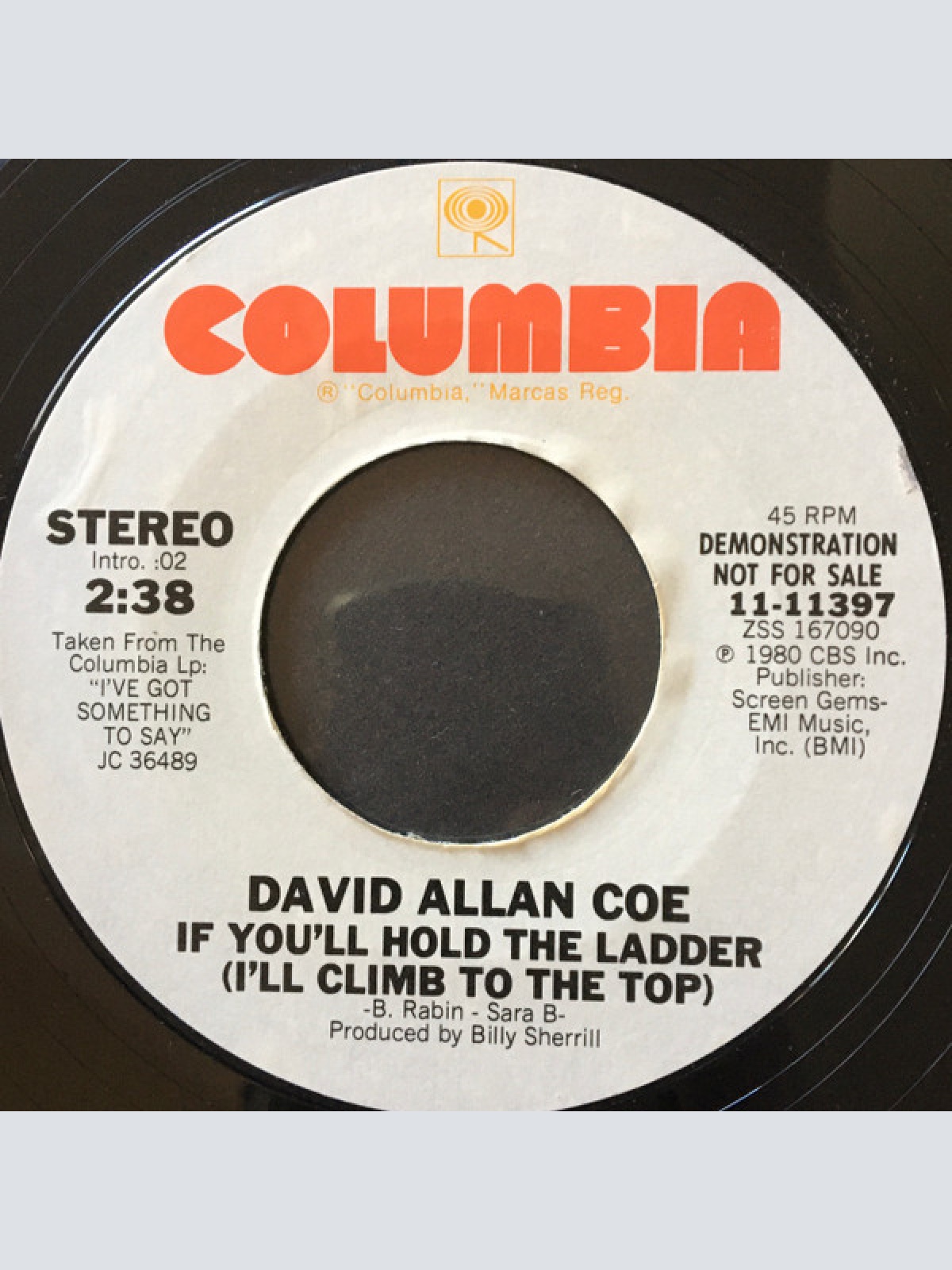 Vinyl / David Allan Coe - If You'll Hold The Ladder (I’ll Climb To The Top)