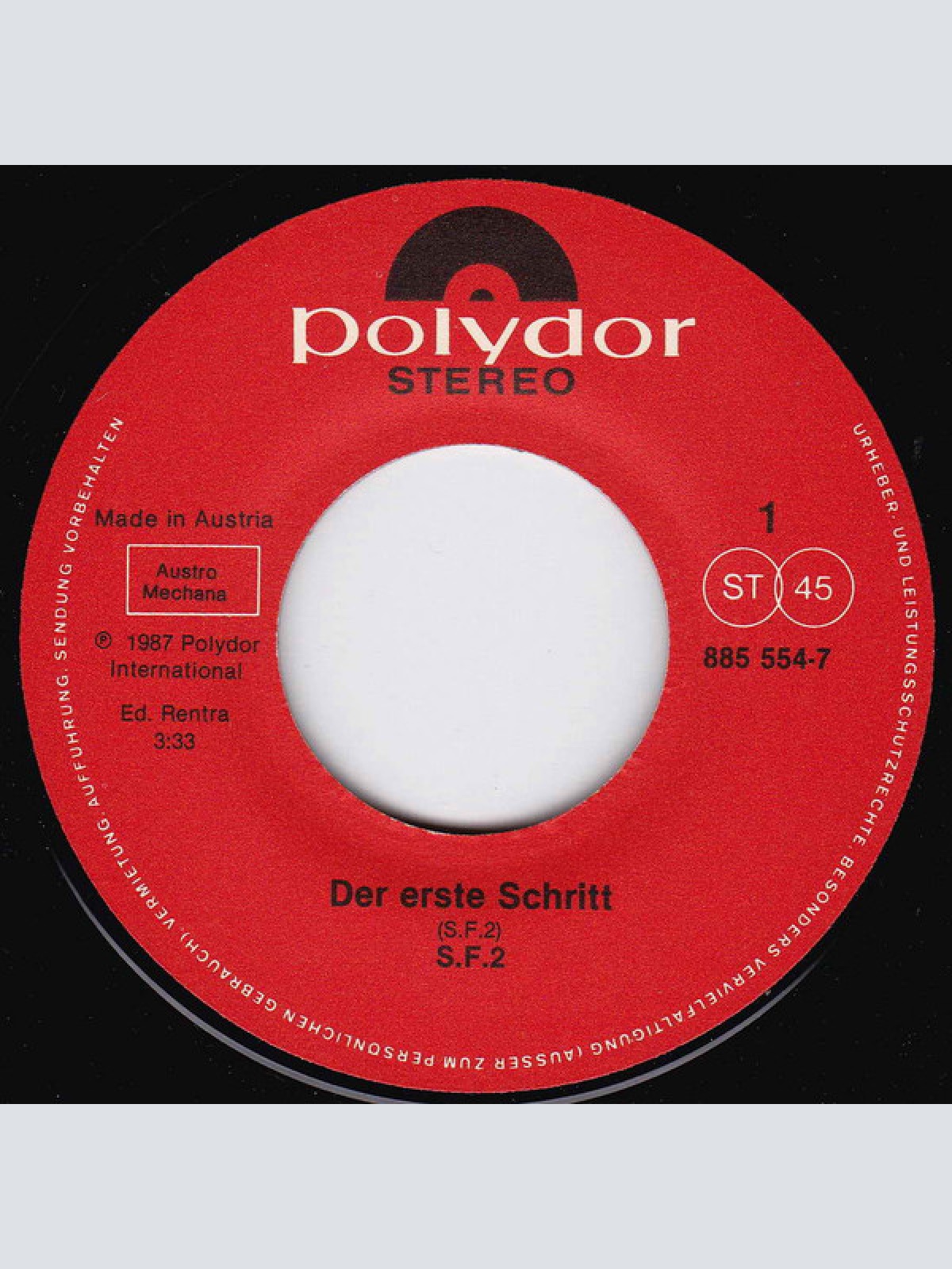 Vinyl / S.F.2 - Der Erste Schritt