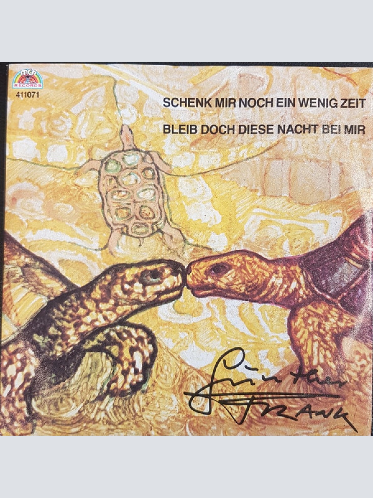 Vinyl / Günther Frank - Schenk Mir Noch Ein Wenig Zeit / Bleib Doch Diese Nacht Bei Mir