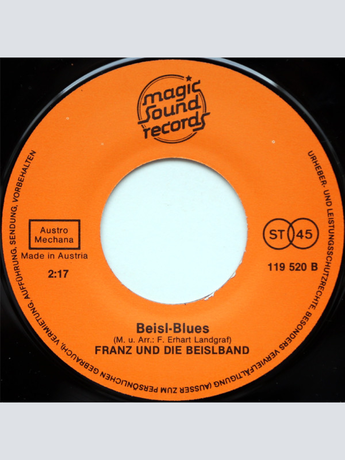 Vinyl / Franz* & Beisl Band* - Der Clochard / Beisl-Blues