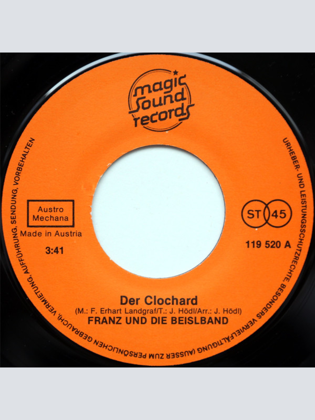 Vinyl / Franz* & Beisl Band* - Der Clochard / Beisl-Blues