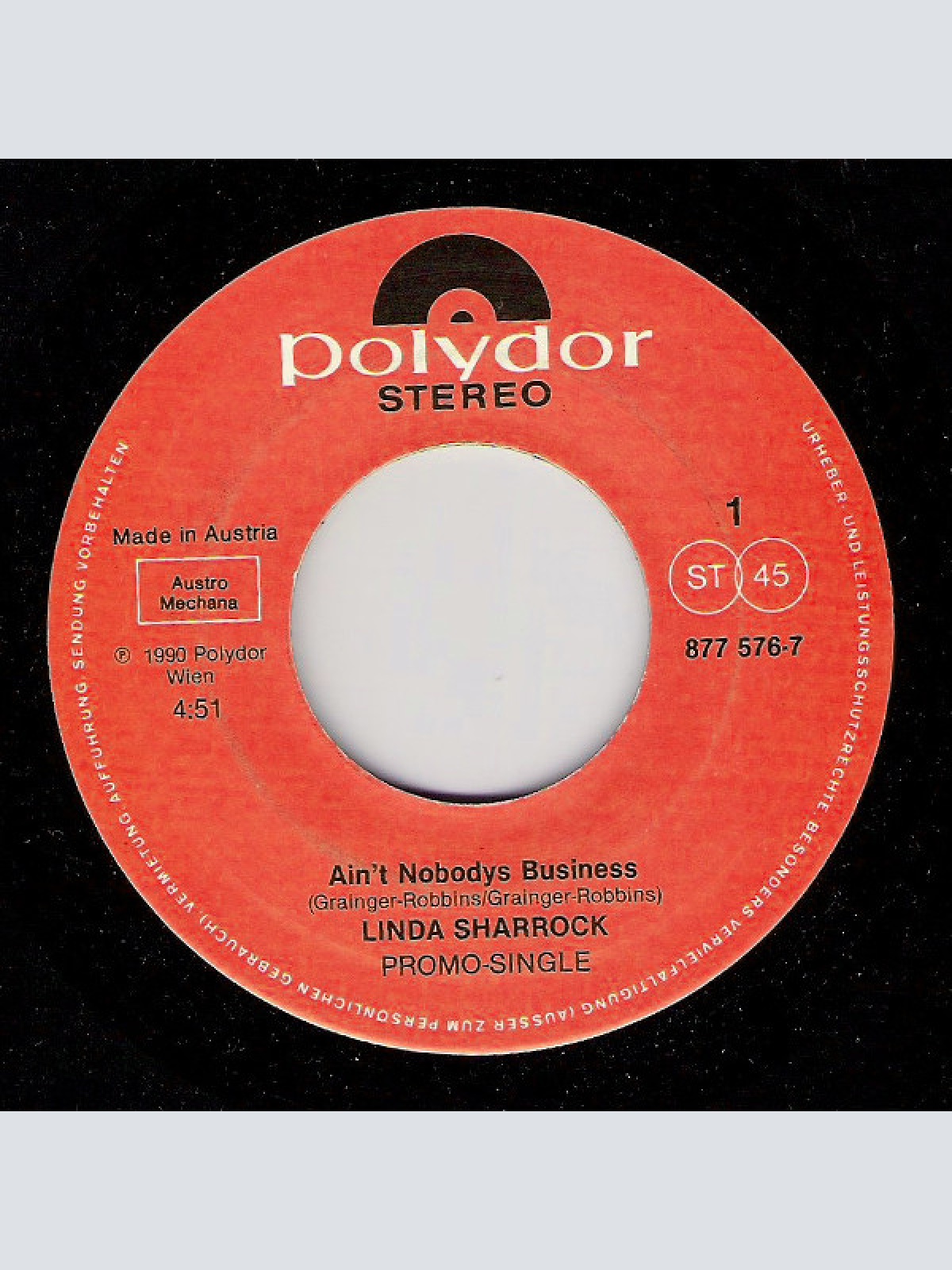Vinyl / Linda Sharrock - Ain't Nobodys Business