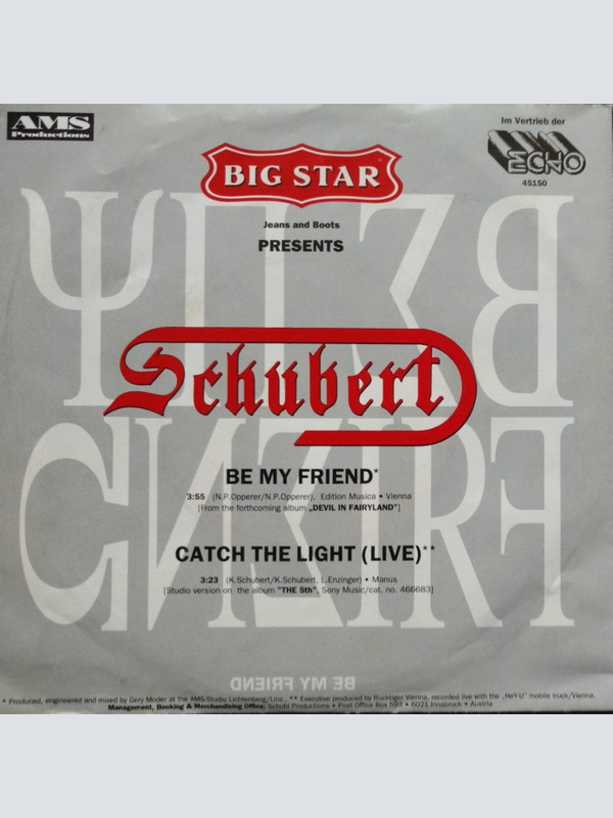Vinyl / Schubert (3) - Be My Friend