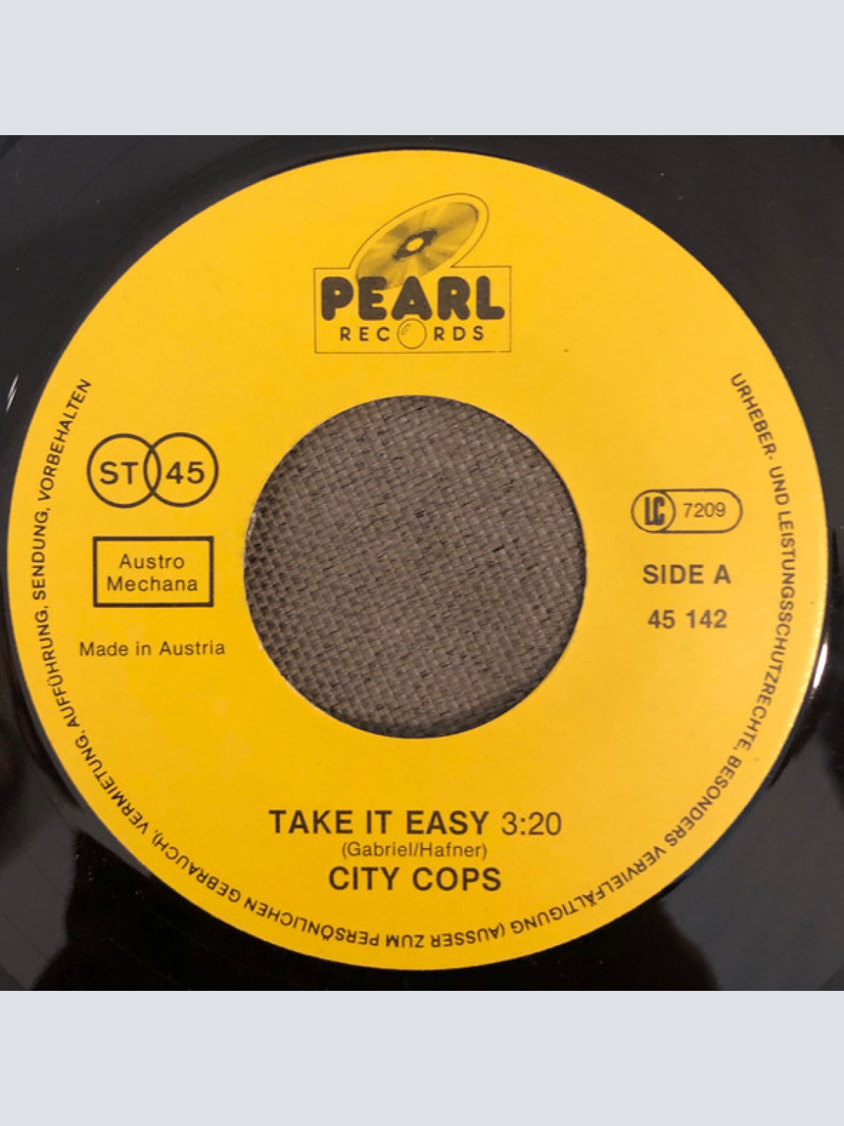 Vinyl / City Cops - Take It Easy