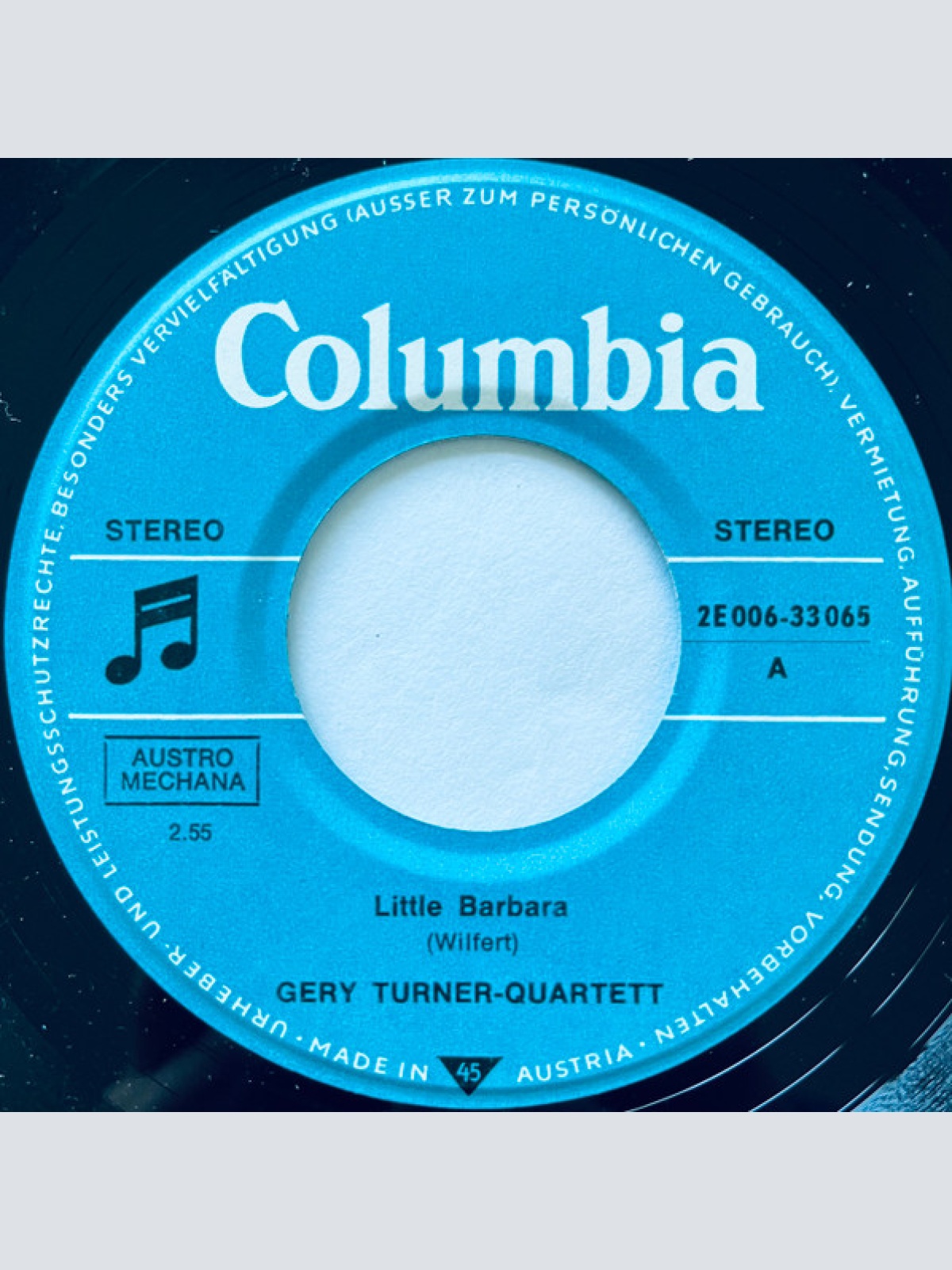 Vinyl / Gery Turner & Co - Little Barbara / Fill-In