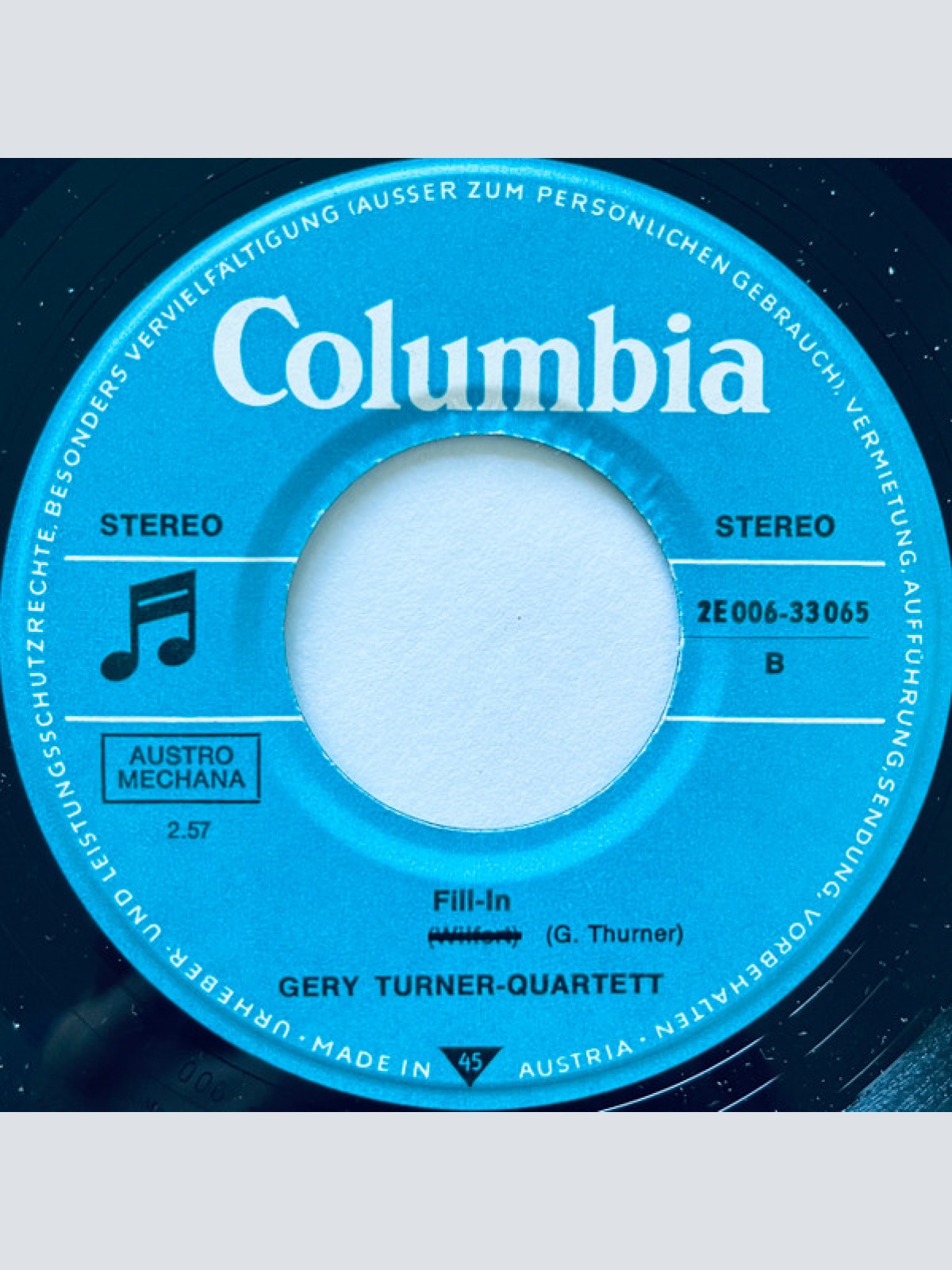 Vinyl / Gery Turner & Co - Little Barbara / Fill-In