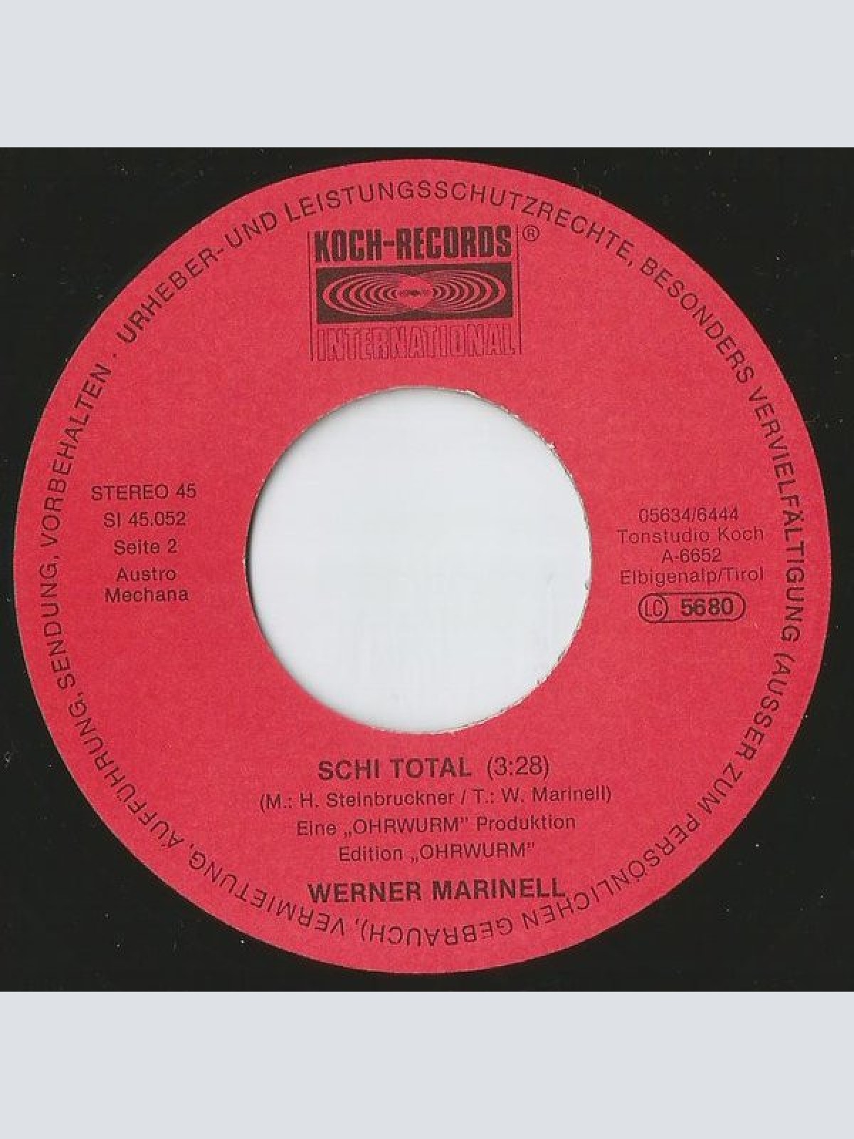 Vinyl / Werner Marinell - Treffpunkt Eisbar