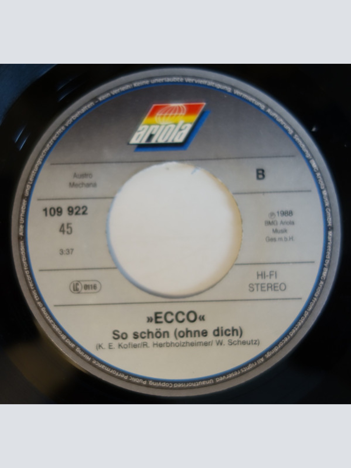 Vinyl / Ecco (3) - So Schön
