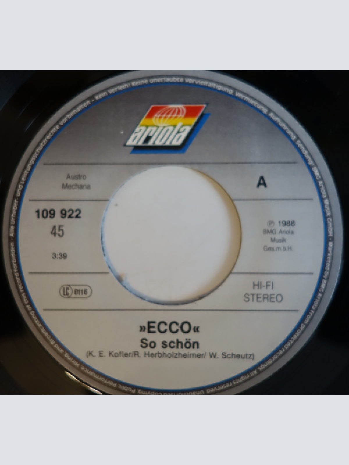 Vinyl / Ecco (3) - So Schön