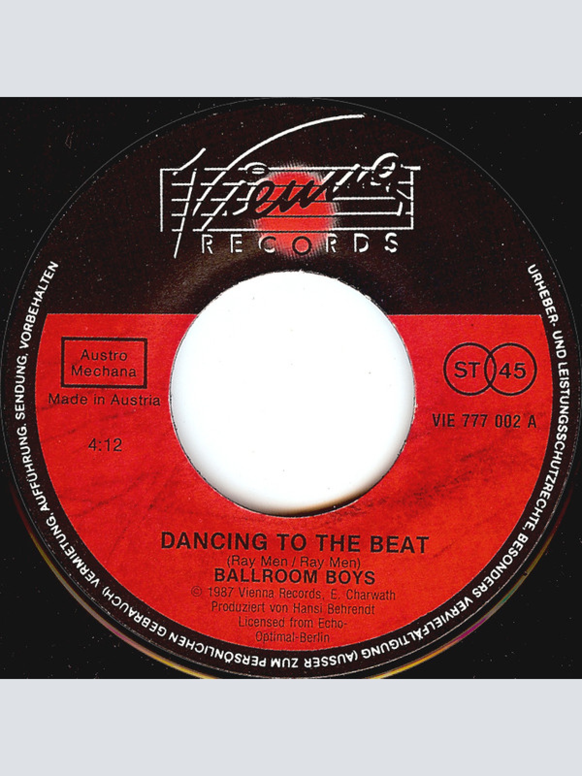 Vinyl / Ballroom Boys - Dancing To The Beat
