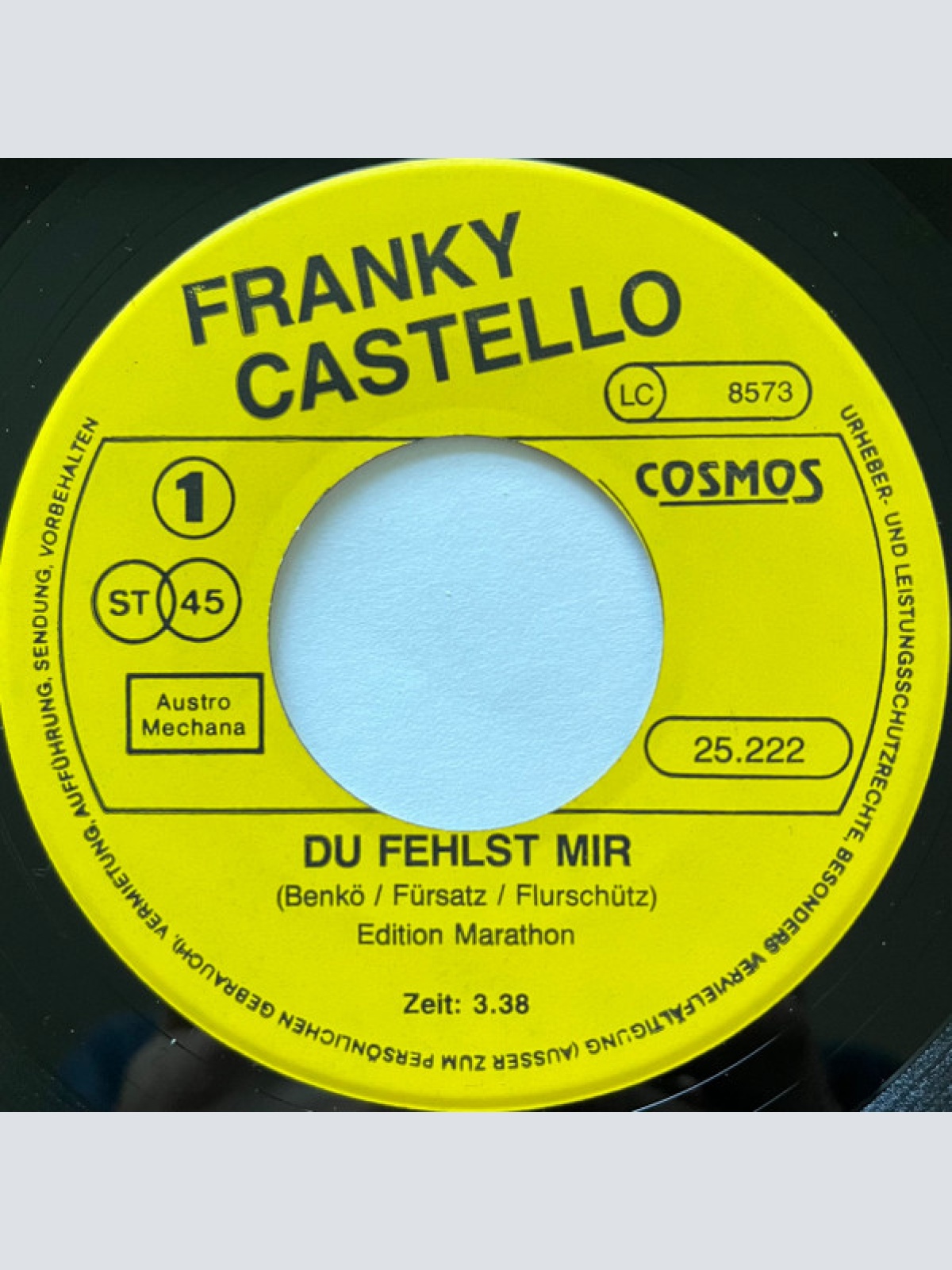 Vinyl / Franky Castello - Ich Denke Oft An Elvis Presley