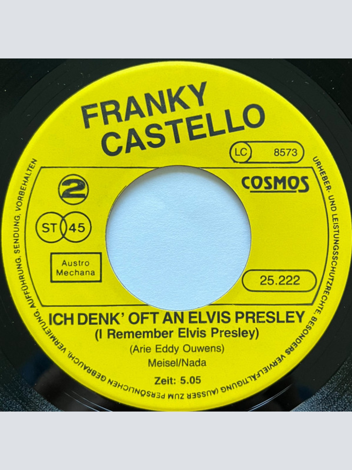 Vinyl / Franky Castello - Ich Denke Oft An Elvis Presley