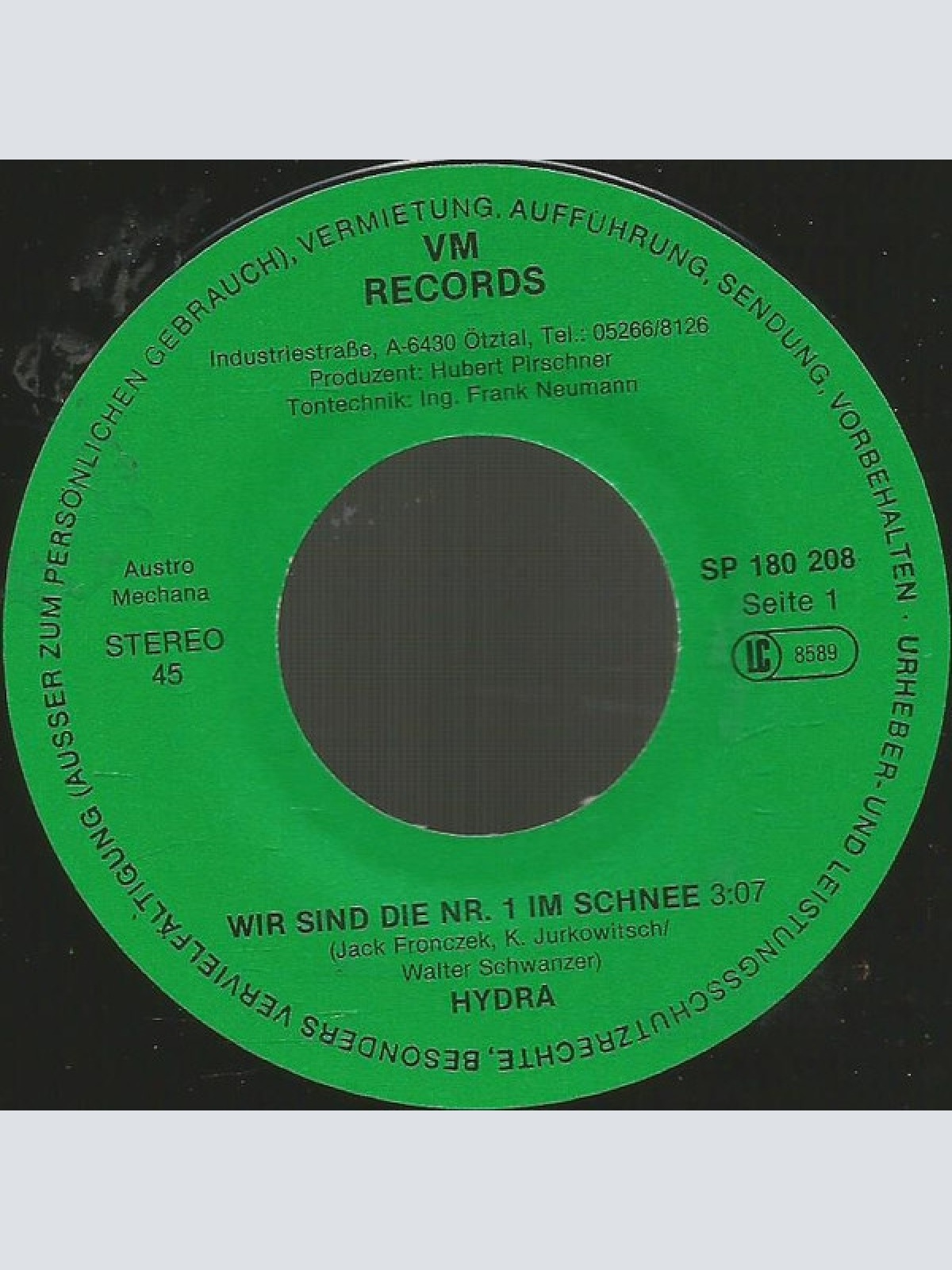 Vinyl / Hydra (47) - Wir Sind Die Nummer Eins Im Schnee