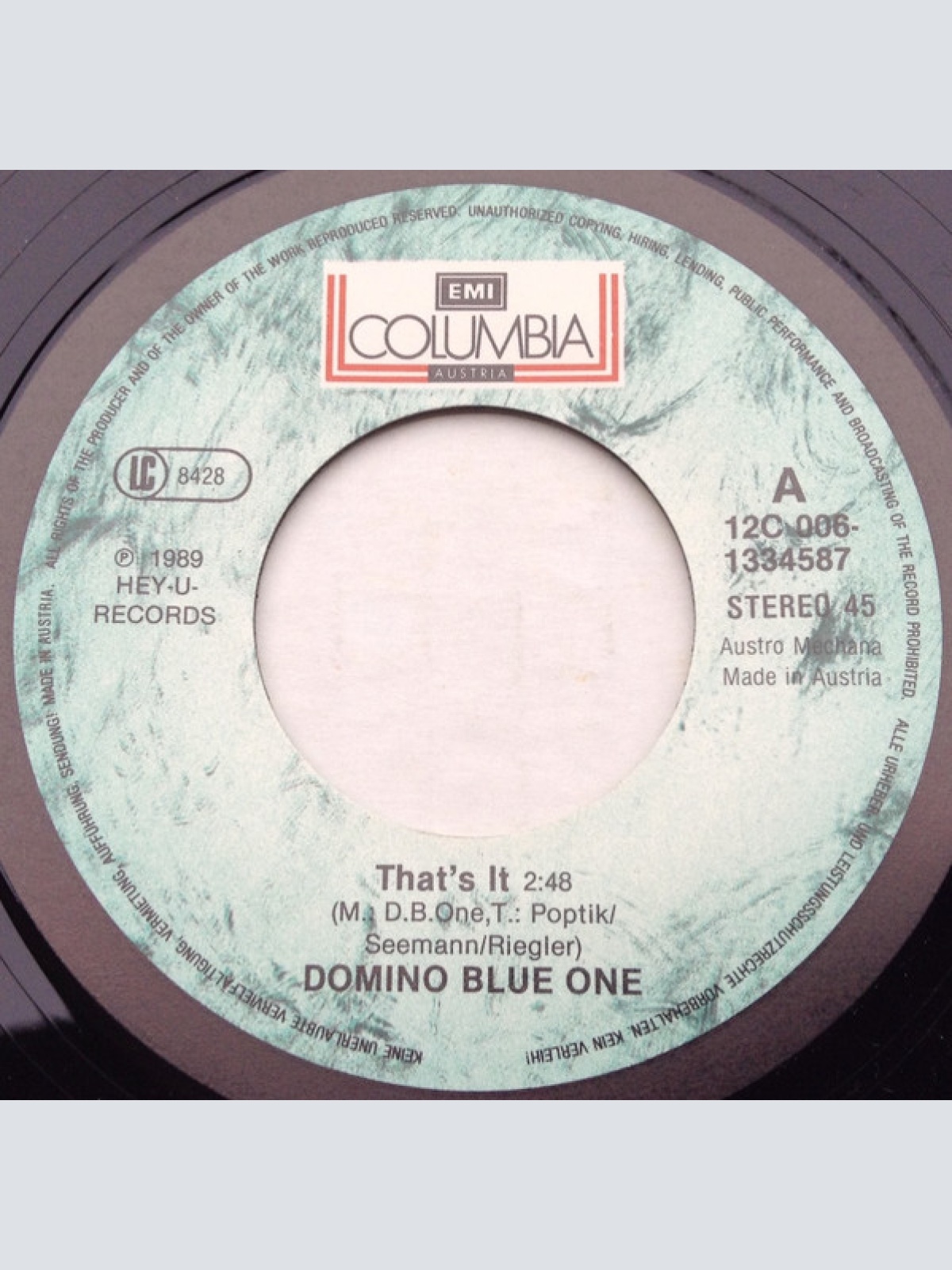 Vinyl / Domino Blue One - That's It