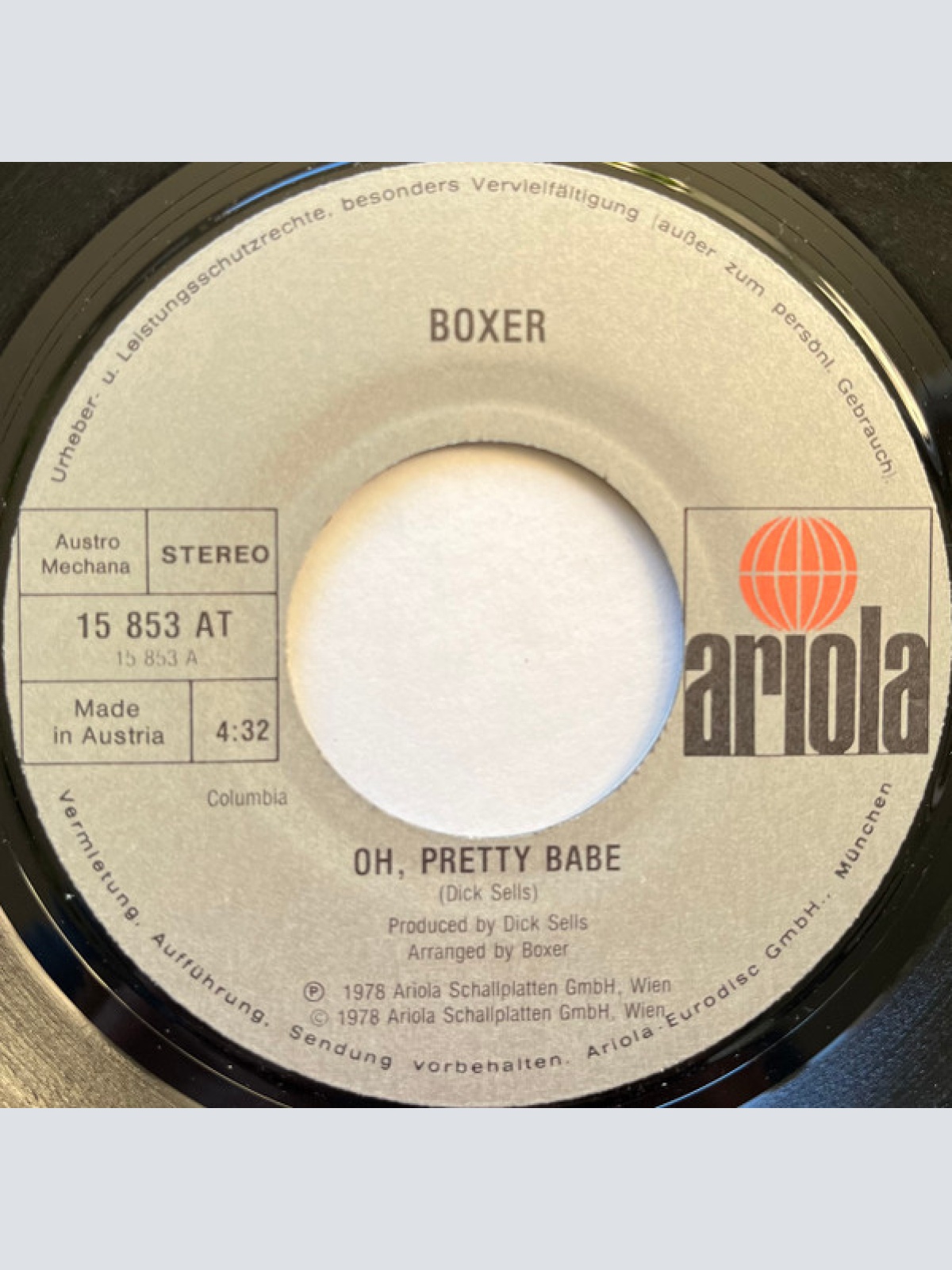 Vinyl / Boxer (11) - Oh Pretty Babe