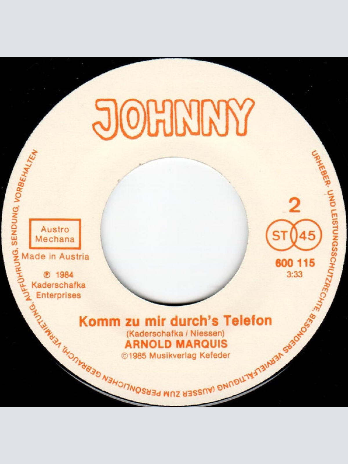 Vinyl / Arnold Marquis - Tannennadeln In Den Strubbelhaaren