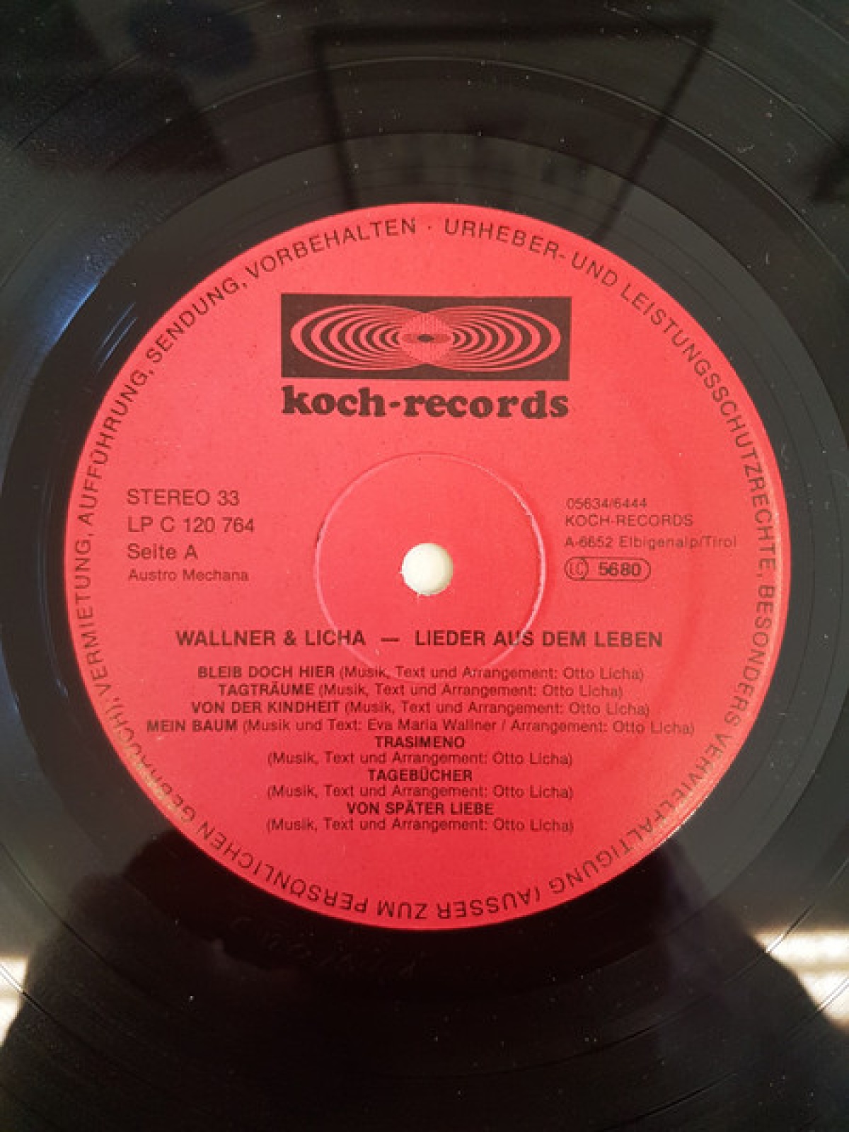 Vinyl / Wallner & Licha - Lieder Aus Dem Leben