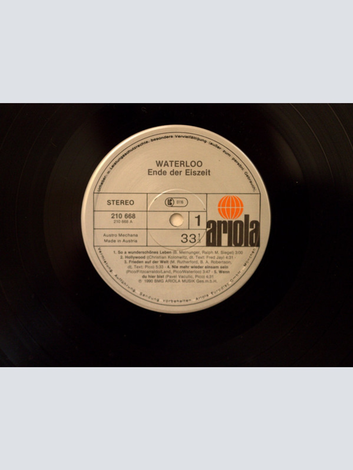 Vinyl / Waterloo (3) - Ende Der Eiszeit