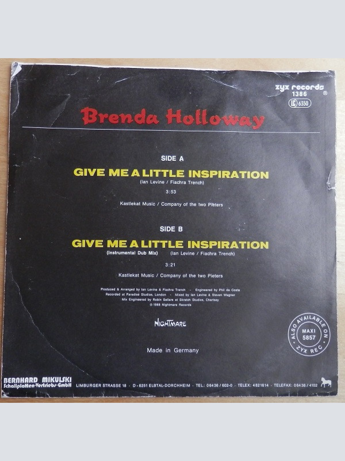 Vinyl / Brenda Holloway - Give Me A Little Inspiration