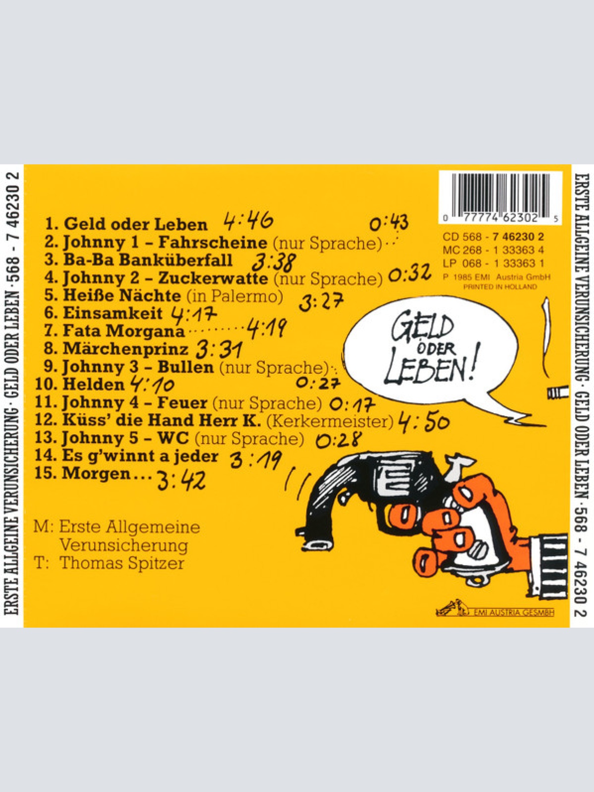 CD / Erste Allgemeine Verunsicherung* - Geld Oder Leben