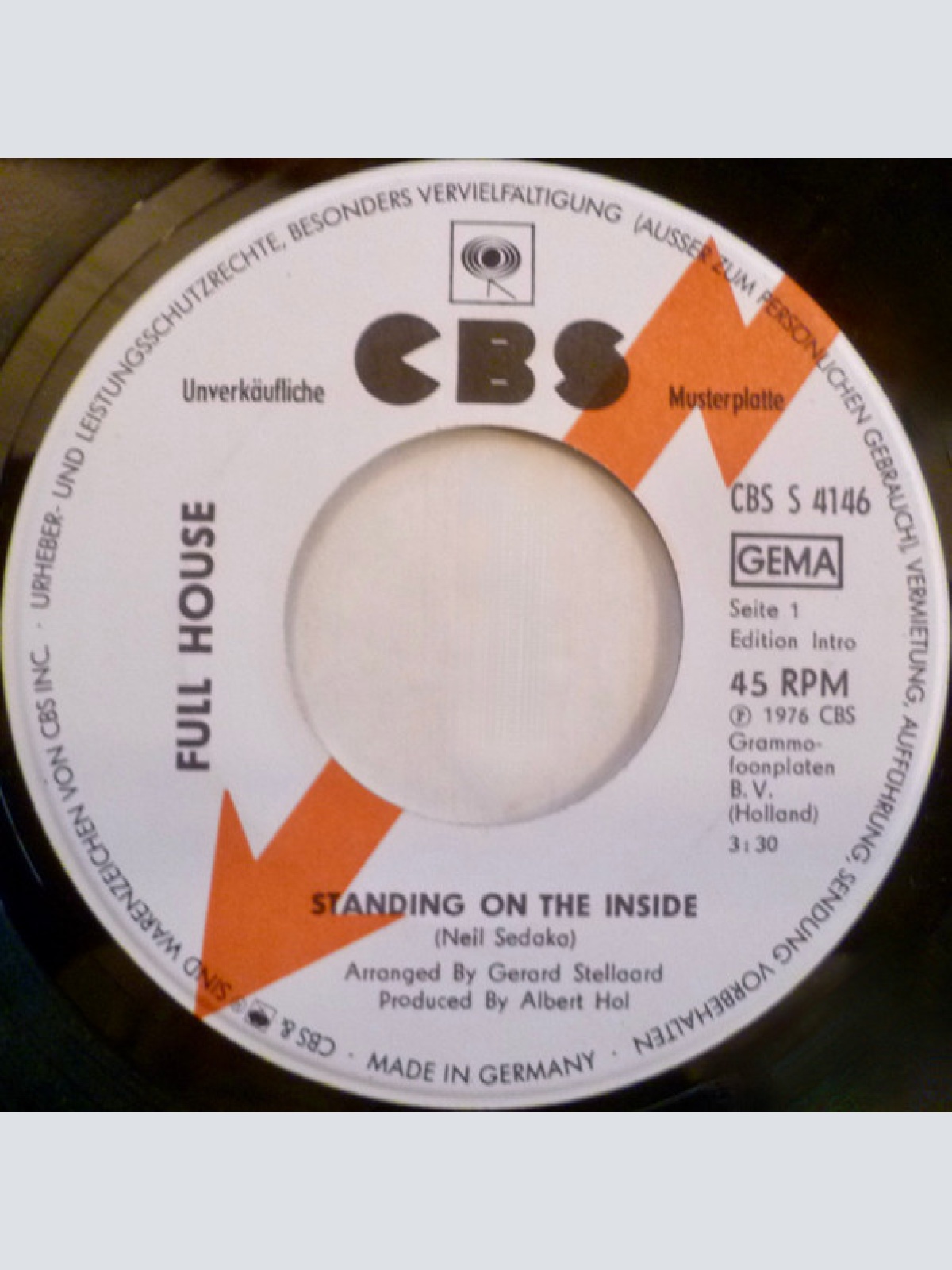 Vinyl / Full House (7) - Standing On The Inside