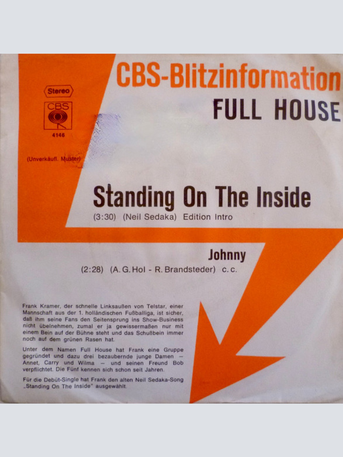 Vinyl / Full House (7) - Standing On The Inside