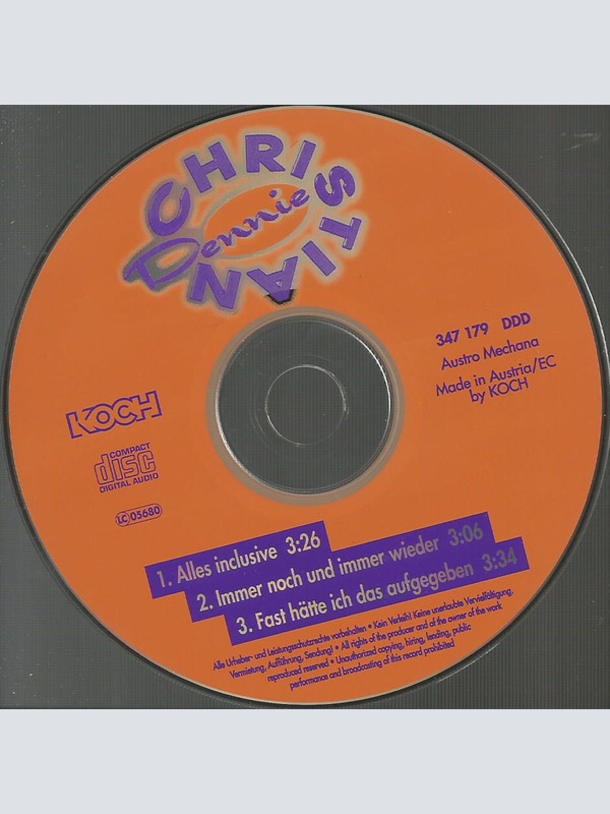 CD / Dennie Christian - Alles Inclusive